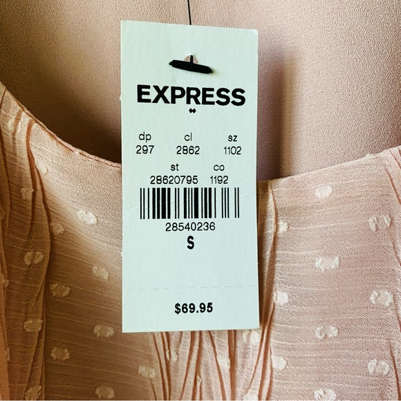NEW Express Pink Blouse Small - Picture 4 of 5